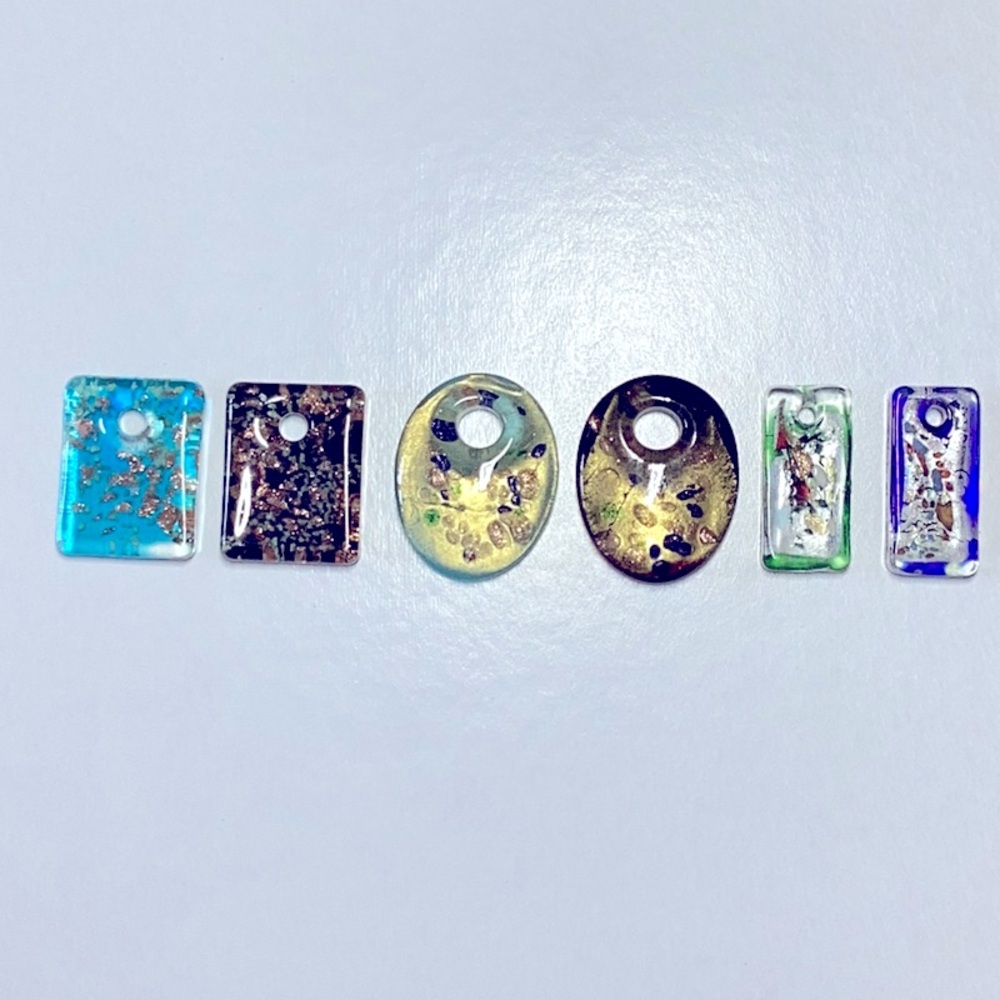 Colorful Glass Pendants  (set B)